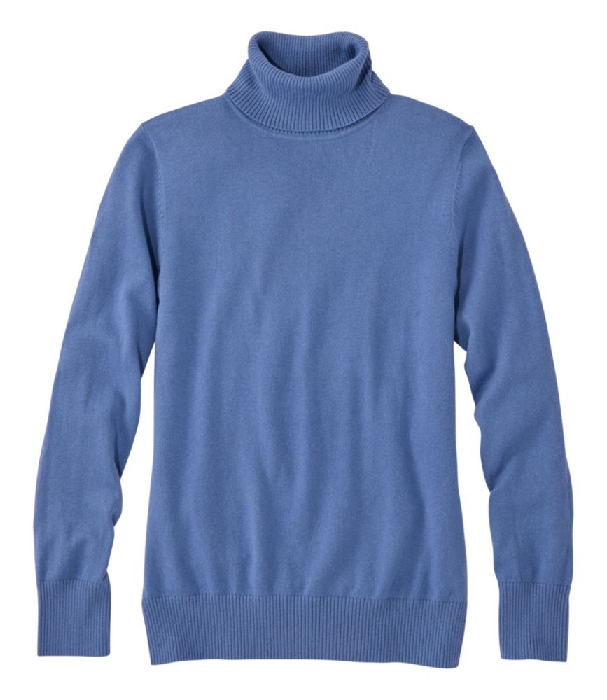 Women's Cotton/Cashmere Sweater, Turtleneck