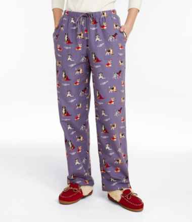 Women's L.L.Bean Flannel Sleep Pants, Print