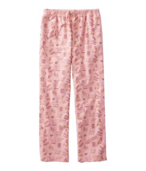 Women's L.L.Bean Flannel Sleep Pants, Print