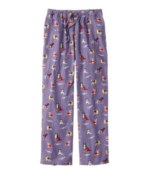 Women's L.L.Bean Flannel Sleep Pants, Print