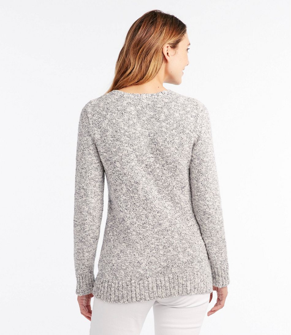 Women's Cotton Ragg Sweater, Marled