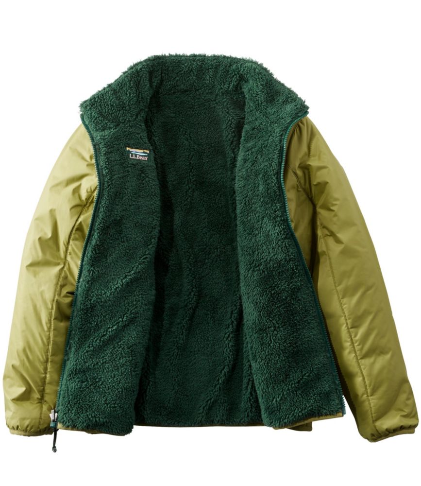 cozy fleece nylon reversible jacket