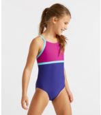Girls’ Sun-and-Surf Reversible Swimsuit, One-Piece