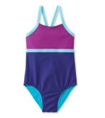 Girls’ Sun-and-Surf Reversible Swimsuit, One-Piece