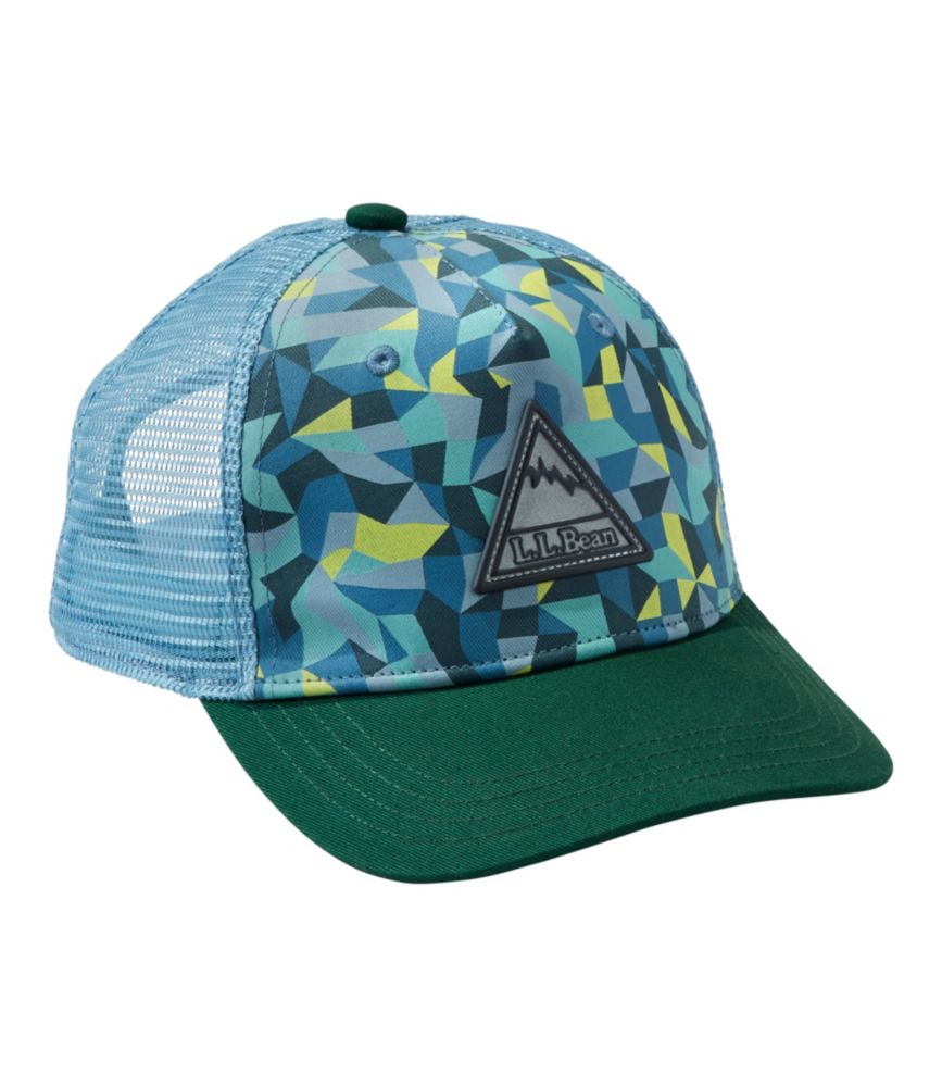 Kids' Trucker Hat, Dark Pine Geo, small image number 1