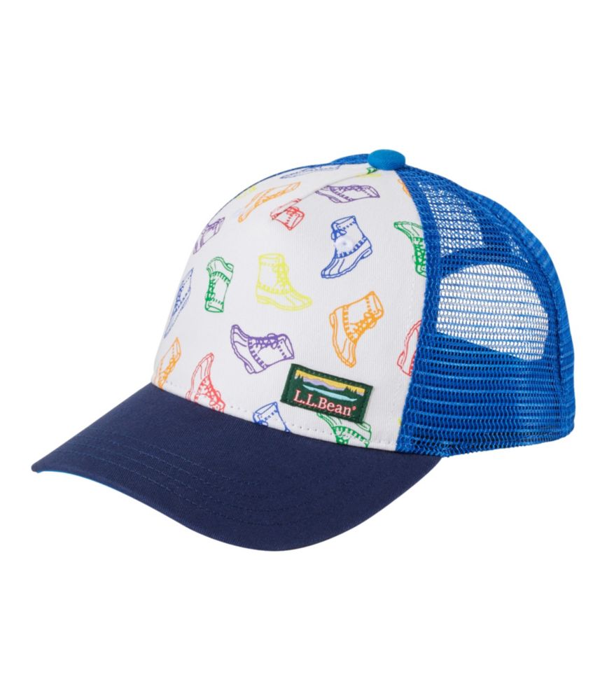 Kids' Trucker Hat, White Rainbow Bean Boots, small image number 1