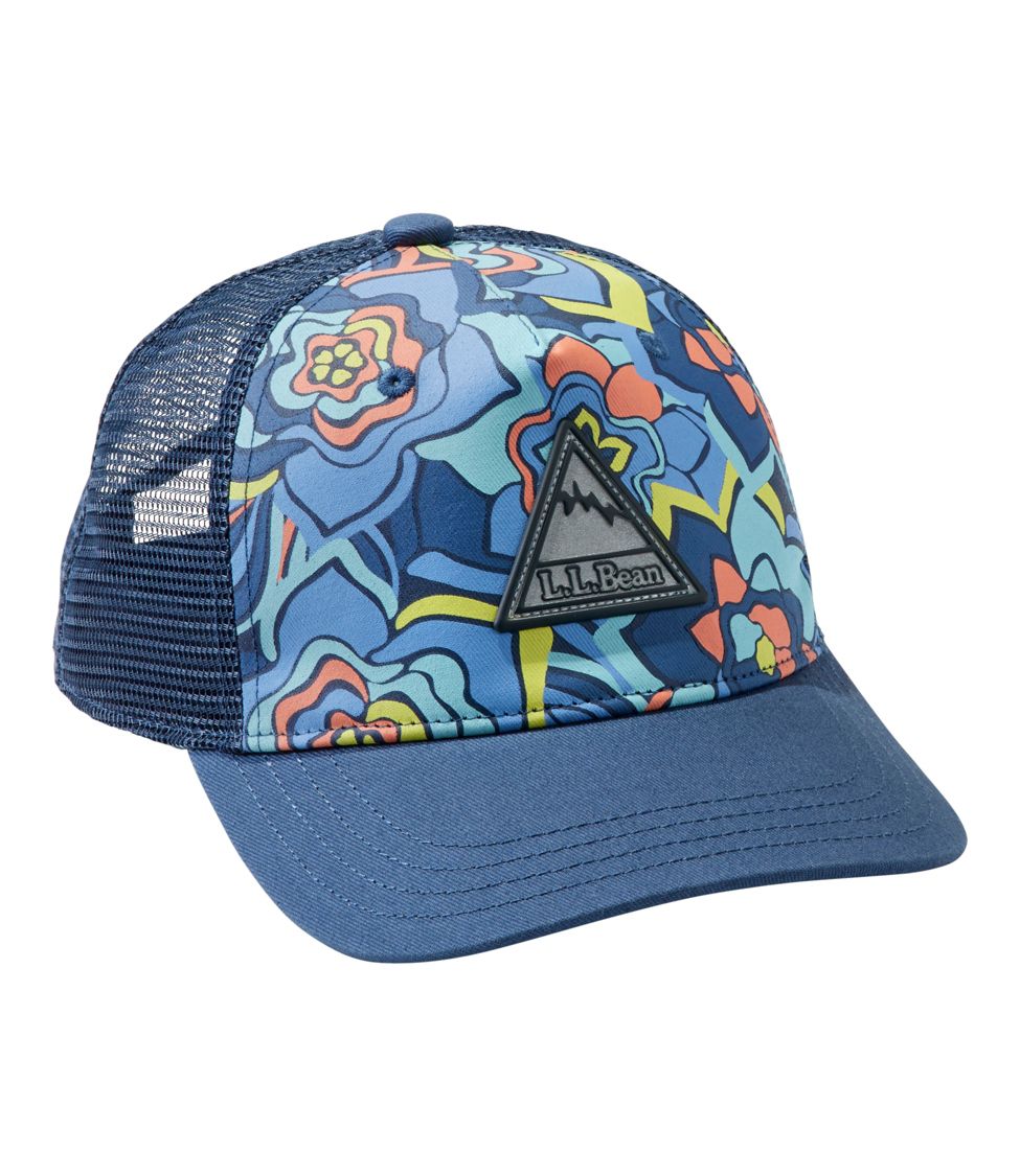 Kids' Trucker Hat Bright Mariner Flower Power OSFA, Synthetic | L.L.Bean