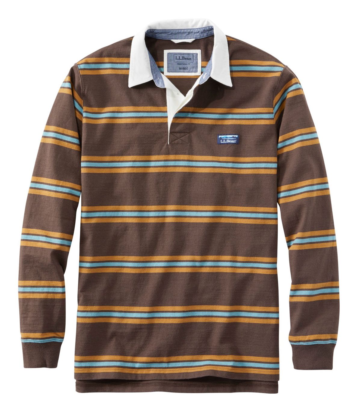 Men's Lakewashed® Rugby, Traditional Fit Long-Sleeve Stripe at L.L. Bean