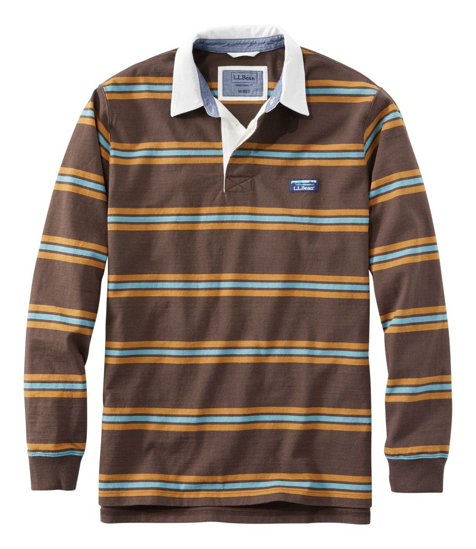 Men's Lakewashed® Rugby, Traditional Fit Long-Sleeve Stripe at 