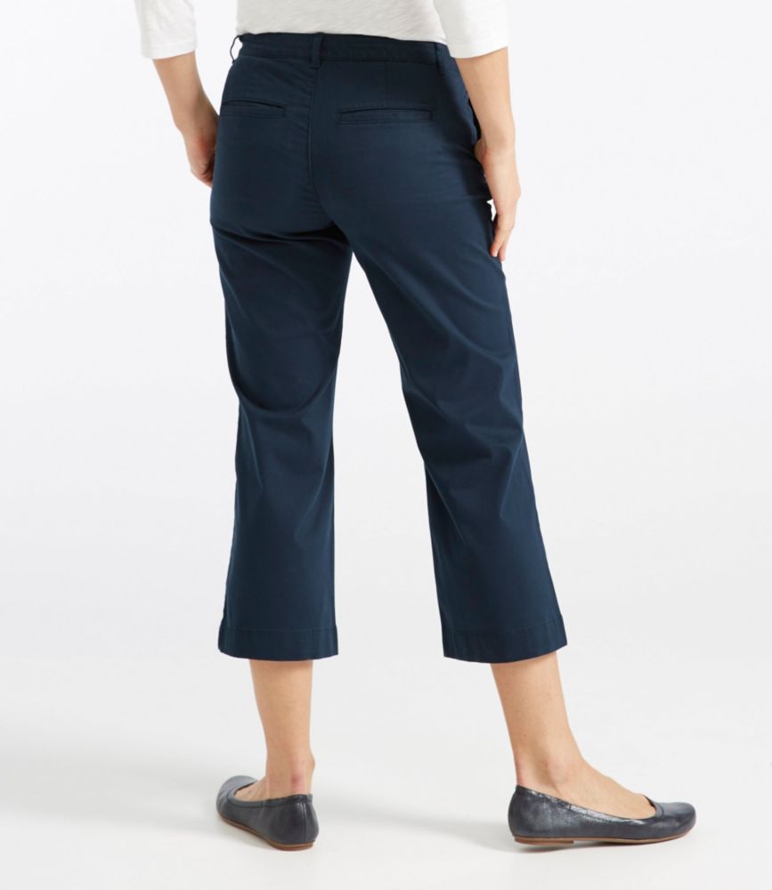 Women's Washed Chinos, WideLeg Cropped