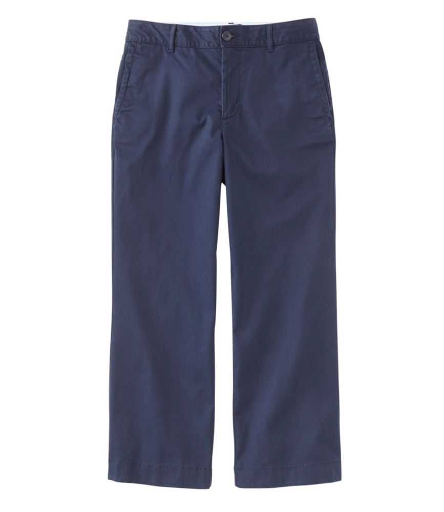 Women's Washed Chinos, WideLeg Cropped at L.L.Bean