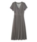 Summer Knit Dress, Short-Sleeve Print