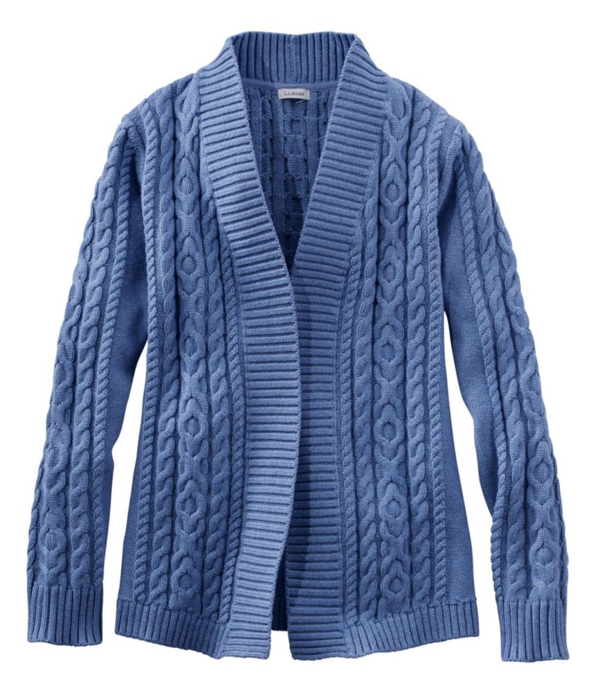 blue cardigan sweater