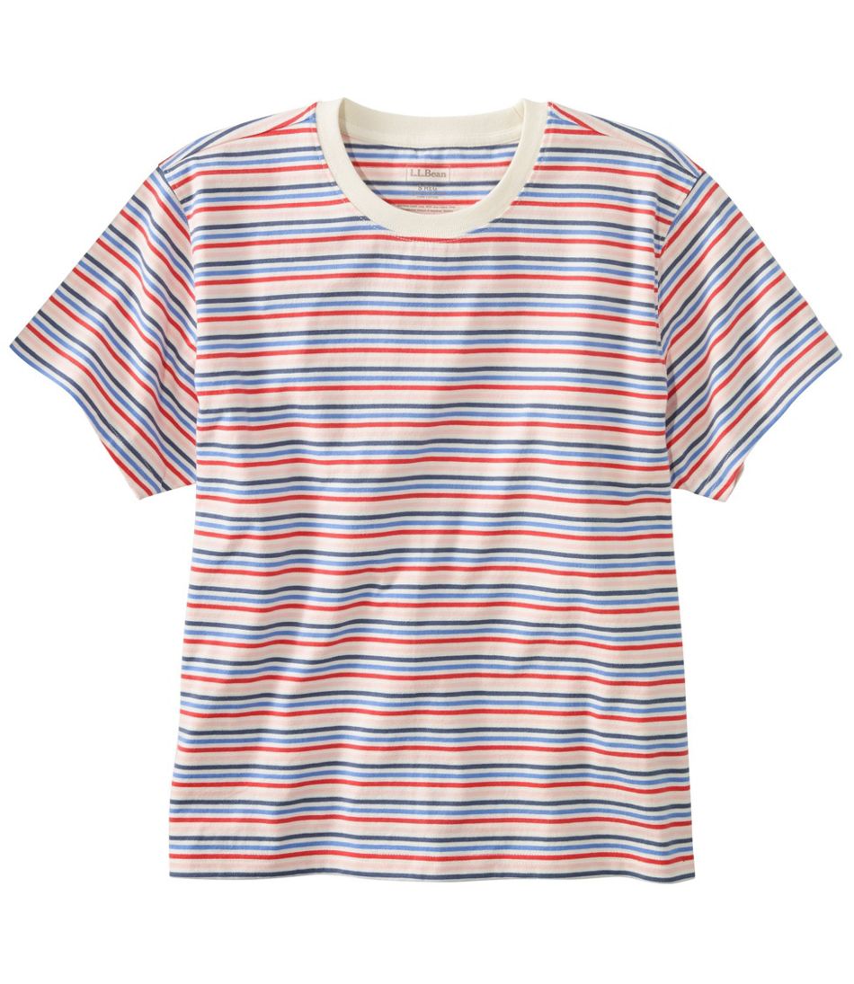 Women's Saturday T-Shirt, Crewneck Short-Sleeve Stripe | Tees & Knit ...
