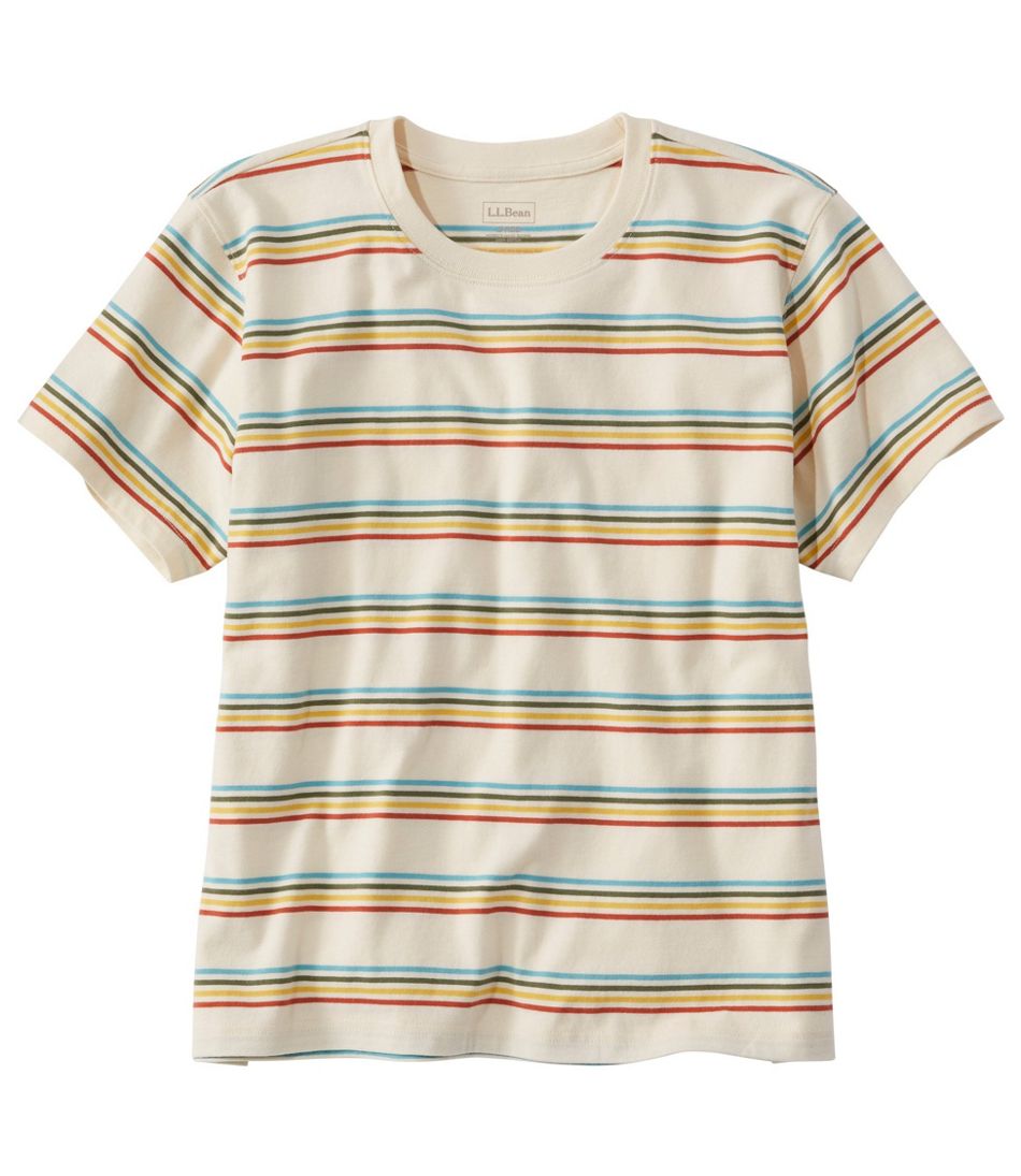 Women's Saturday T-Shirt, Crewneck Short-Sleeve Stripe | Shirts & Tops ...