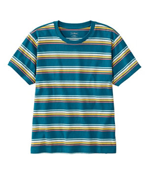 Women's Saturday T-Shirt, Crewneck Short-Sleeve Stripe