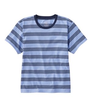 Women's Saturday T-Shirt, Crewneck Short-Sleeve Stripe