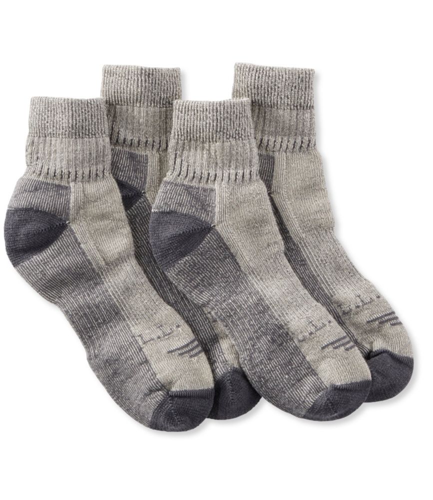 Men's Cresta No Fly Zone Hiking Socks, Lightweight QuarterCrew TwoPack