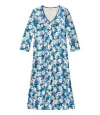 Marelle 210 Elle Short Sleeve Pima Cotton Nightgown - Light Bl