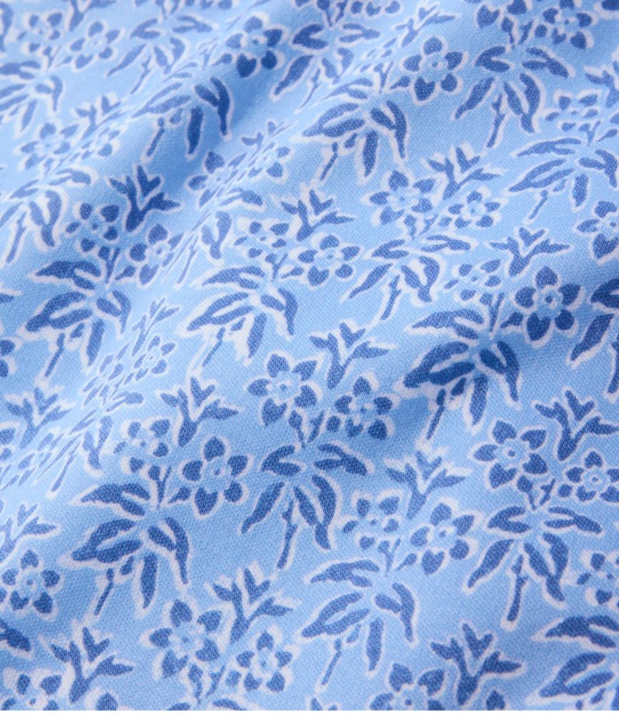 Women's Supima® Nightgown, V-Neck Three-Quarter-Sleeve Print