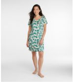 Women's Supima Nightgown, Short Sleeve Floral