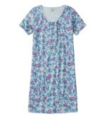 Women's Supima Nightgown, Short Sleeve Floral