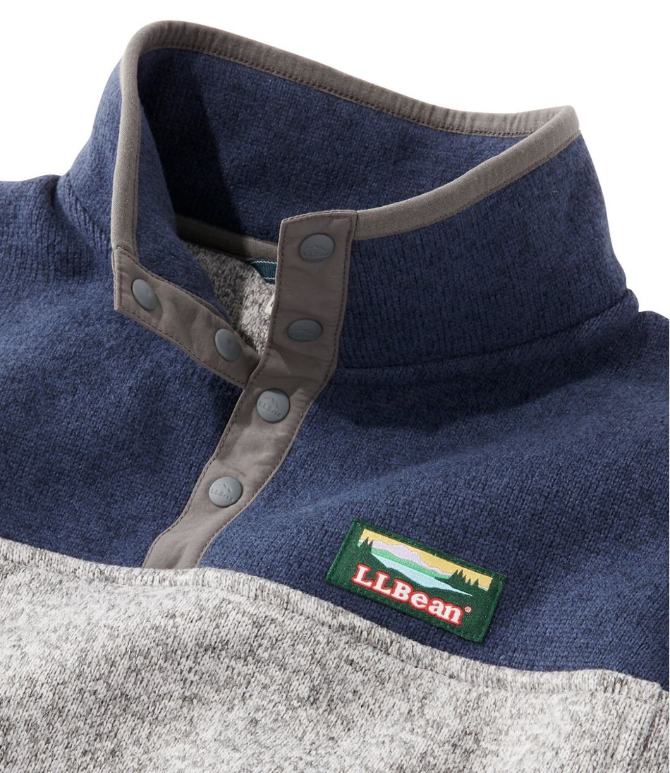 Kids' L.L.Bean Sweater Fleece Pullover, Colorblock | Jackets 