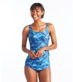 Slimming Swimwear, Sarong Tanksuit Print