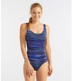 BeanSport® Swimwear, Tank with Soft Cups Electric Stripe