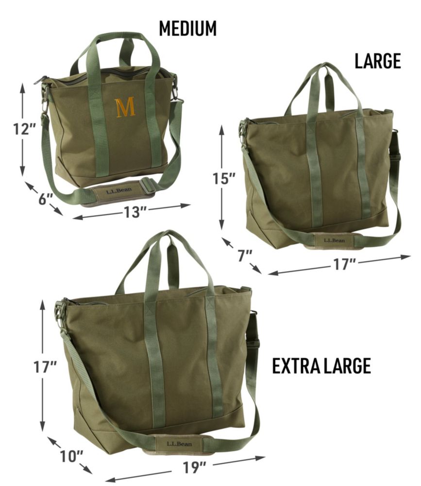 Zip Hunter's Tote Bag With Strap, Olive Drab, small image number 7