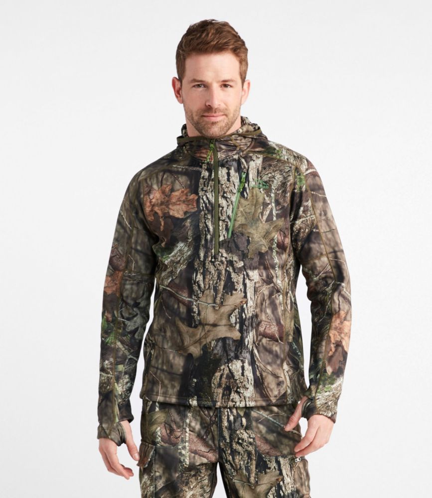 First Lite Men's Klamath Quarter Zip Midweight Camo Fleece