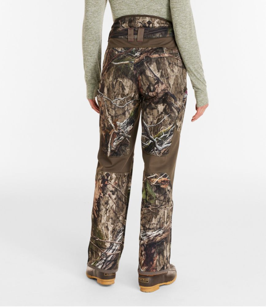 Women's Ridge Runner Soft-Shell Hunting Pants, High-Rise Camo, Mossy Oak Country DNA, small image number 3