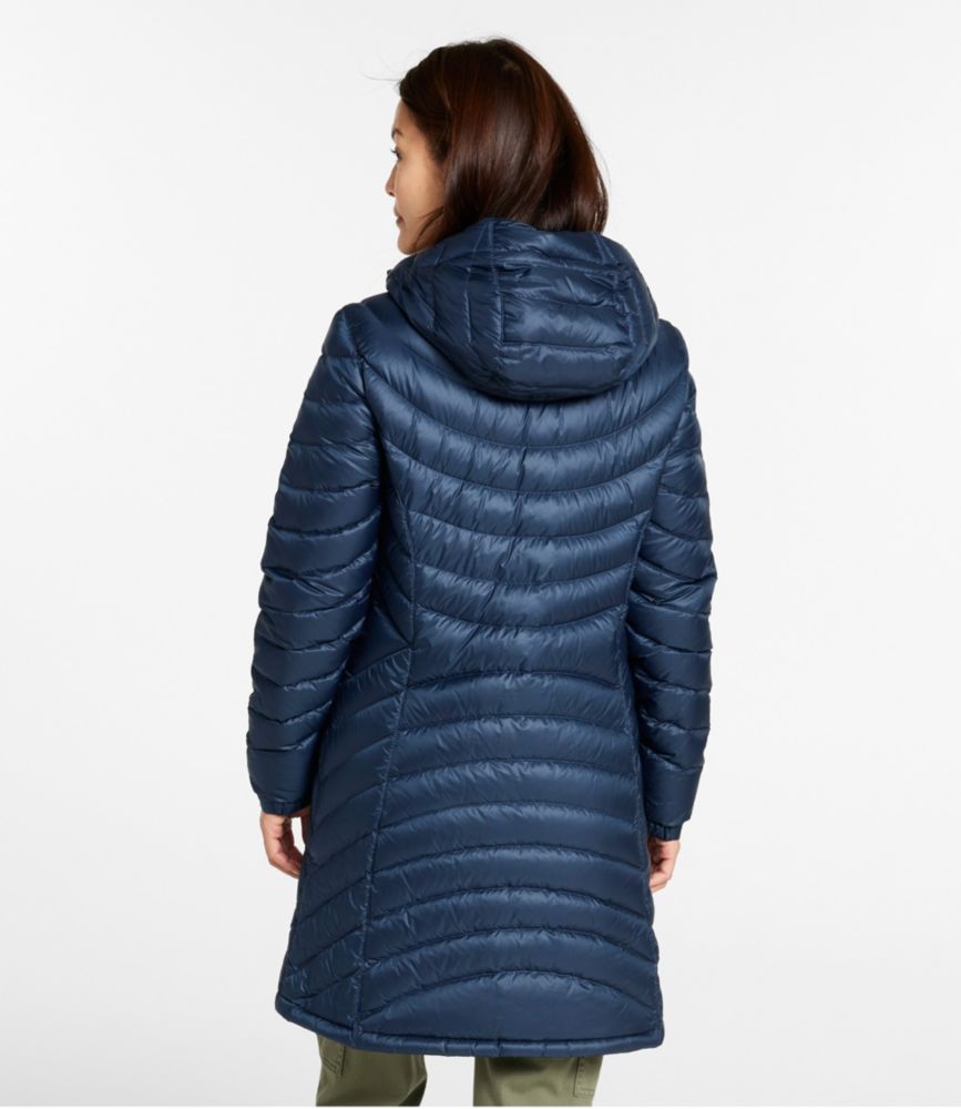 Women's Ultralight 850 Down Hooded Coat, Three-Quarter Length