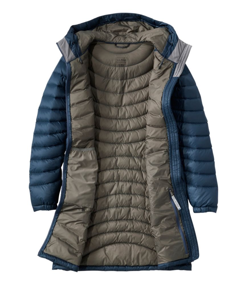 Women's Ultralight 850 Down Hooded Coat, Three-Quarter Length