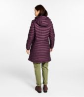 Women s Ultralight 850 Down Hooded Coat Three Quarter Length Insulated Jackets at L.L.Bean