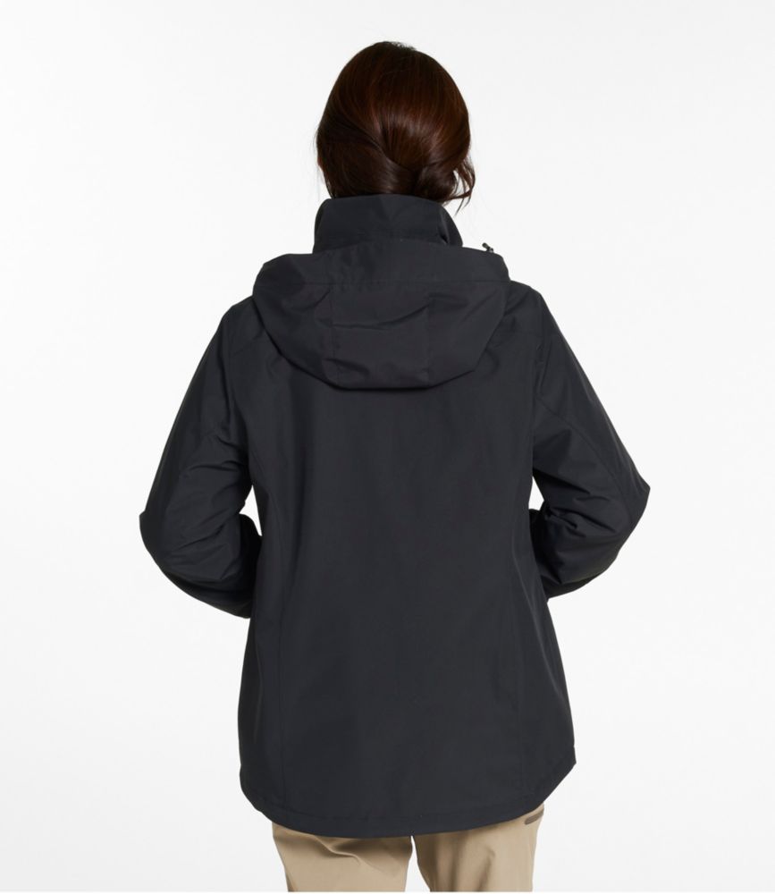 Women's L.L.Bean Sweater Fleece 3-in-1 Jacket, Carbon Navy/Ocean Blue, small image number 3