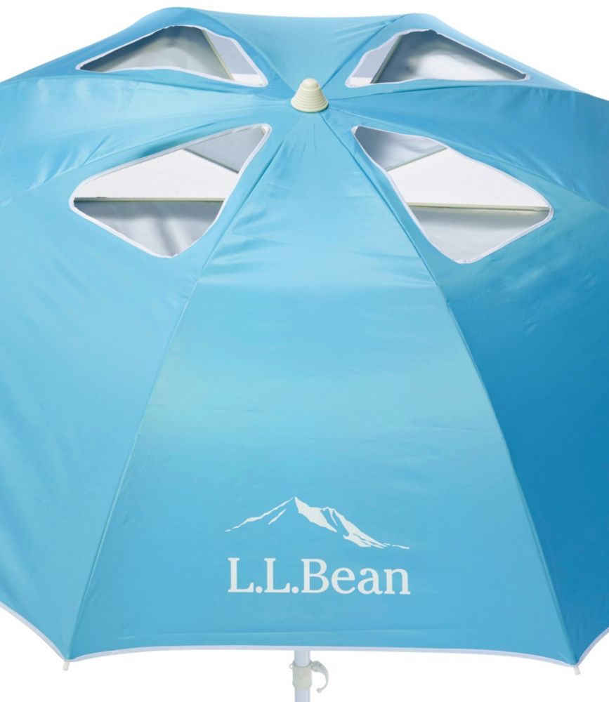 L.L.Bean Wind Challenger Beach Umbrella, Blue, small image number 3