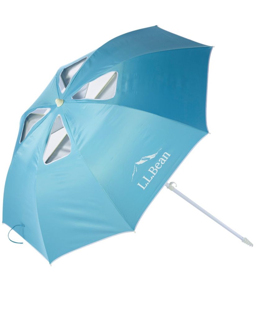 L.L.Bean Wind Challenger Beach Umbrella, Blue, small image number 1