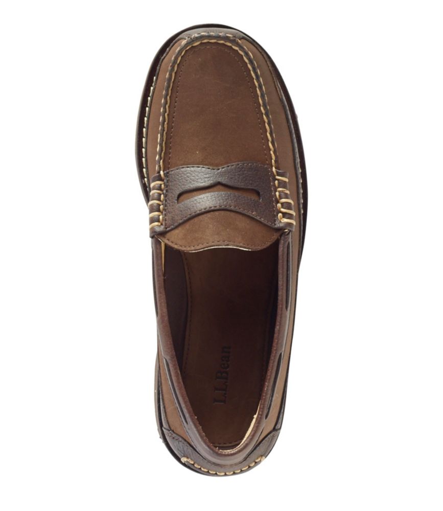 men's brown penny loafers
