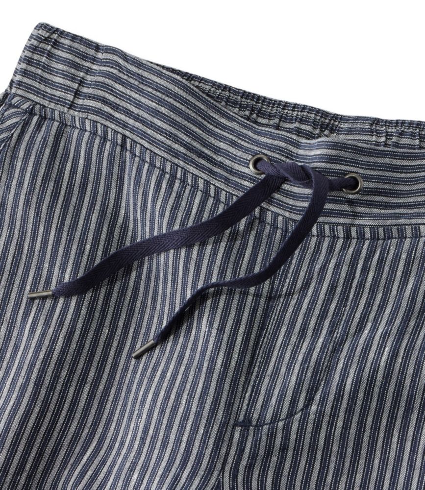 Women's Premium Washable Linen Pants, Stripe