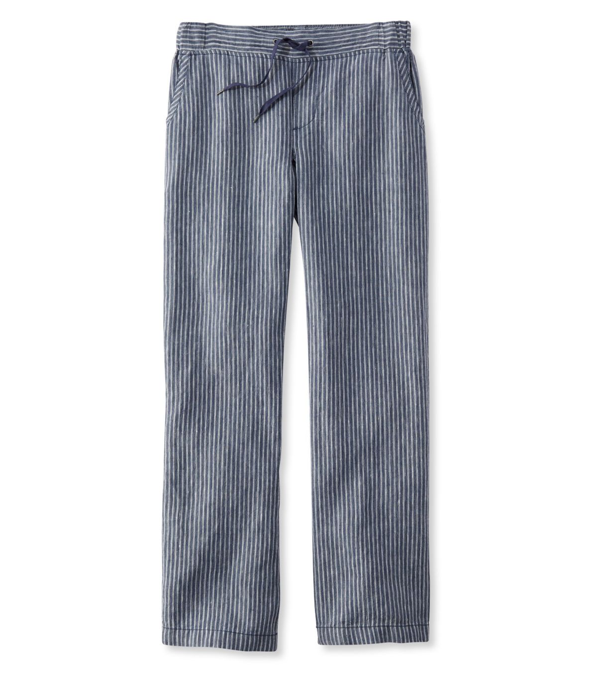 Premium Washable Linen Pants, Stripe