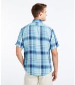 Men's L.L.Bean Linen Shirt, Slightly Fitted Short-Sleeve Plaid