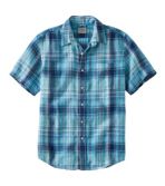 Men's L.L.Bean Linen Shirt, Slightly Fitted Short-Sleeve Plaid