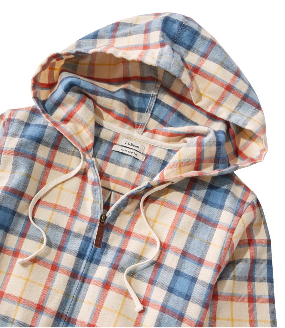 Women's Scotch Plaid Flannel Shirt, Relaxed Zip Hoodie | Shirts ...