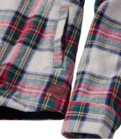 Women's Scotch Plaid Flannel Shirt, Relaxed Zip Hoodie | Shirts