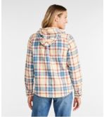 Women's Scotch Plaid Flannel Shirt, Relaxed Zip Hoodie