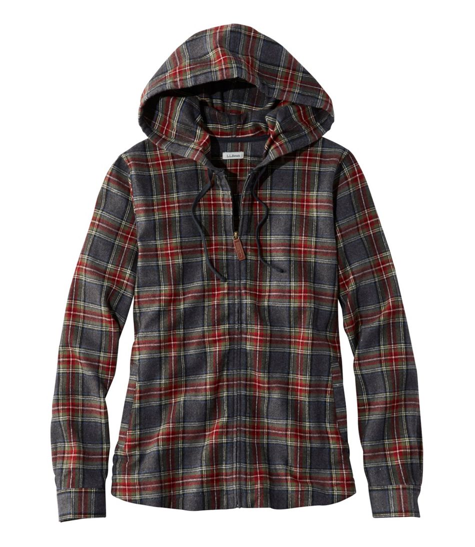 Scotch Plaid Flannel Shirt, Relaxed Zip Hoodie