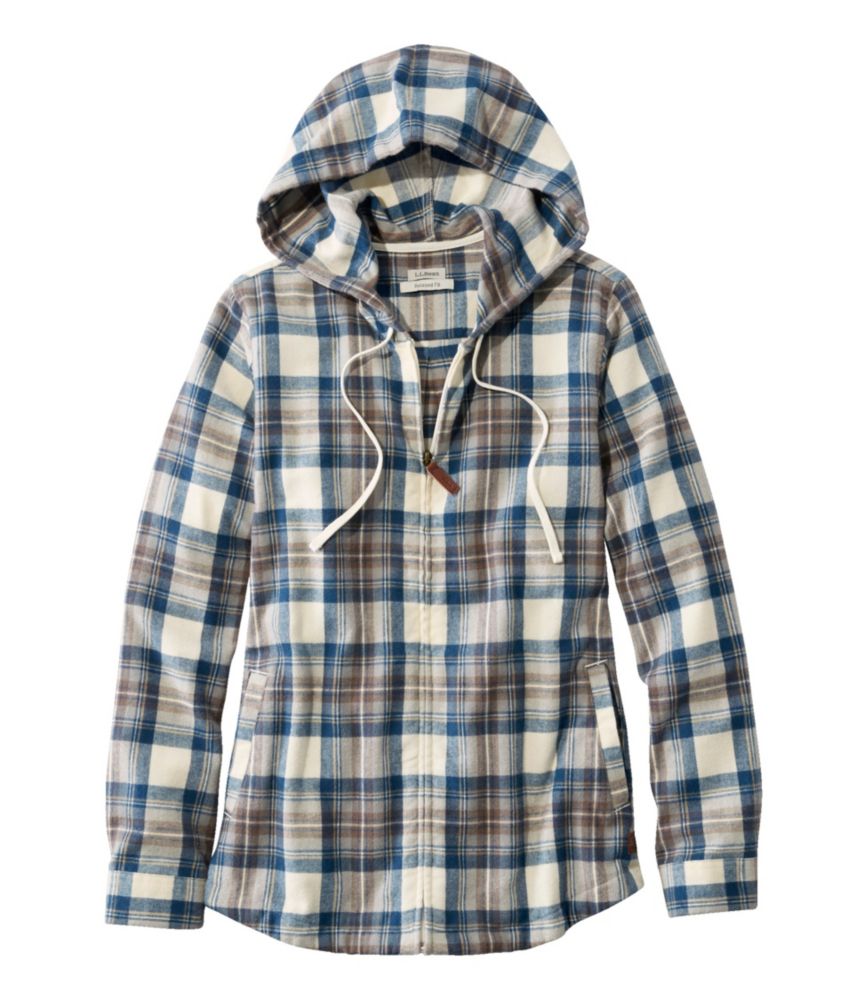 Women s Scotch Plaid Flannel Shirt Relaxed Zip Hoodie Flannel Shirts L.L.Bean Canada