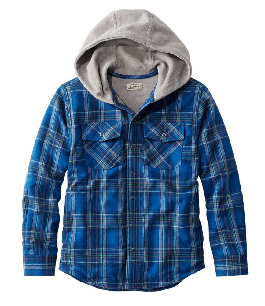 blue plaid hoodie