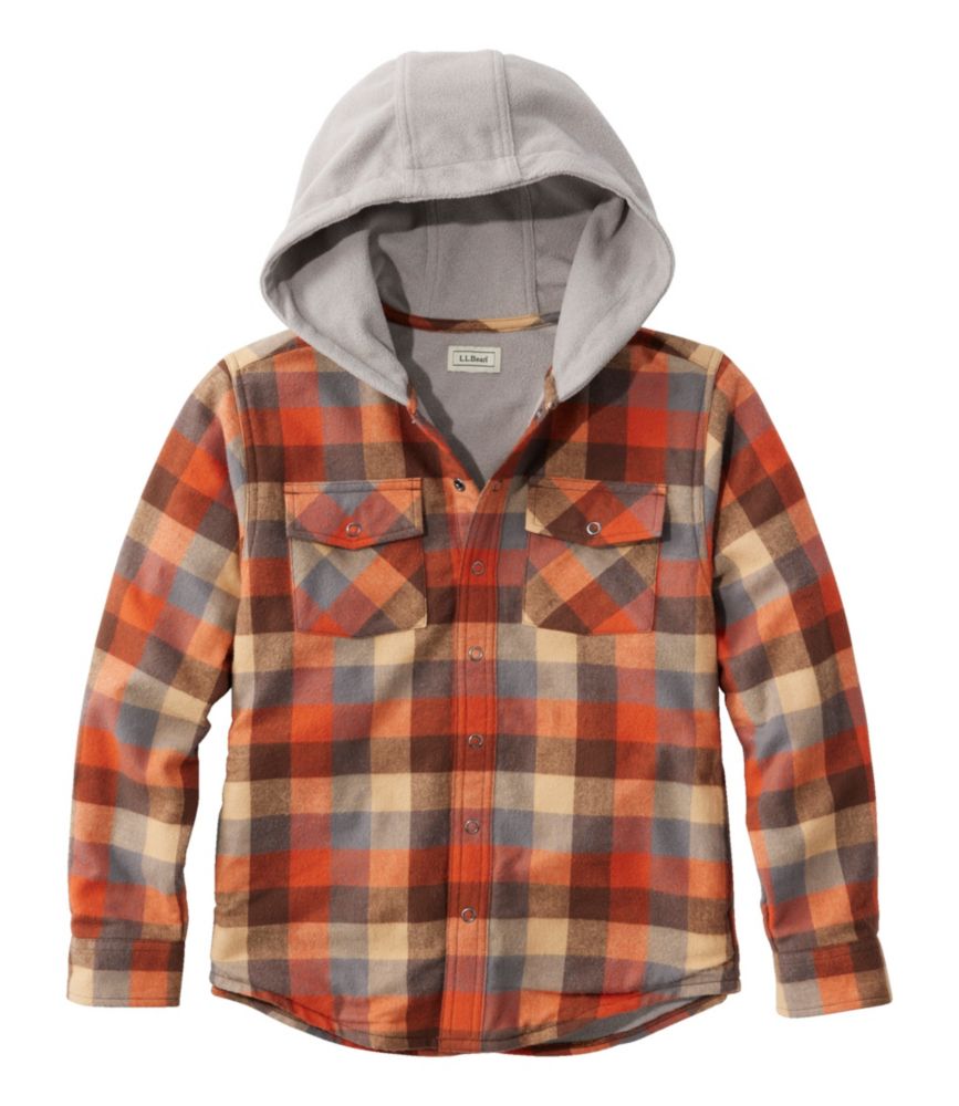 Boys flannel hoodies sale